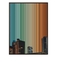 28×30" Metallic Float Frame Canvas - Brown Frame variant