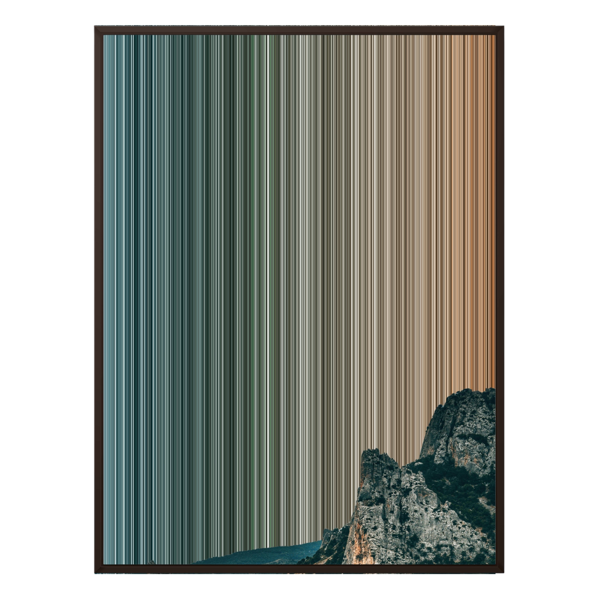 28×30" Metallic Float Frame Canvas - Brown Frame variant