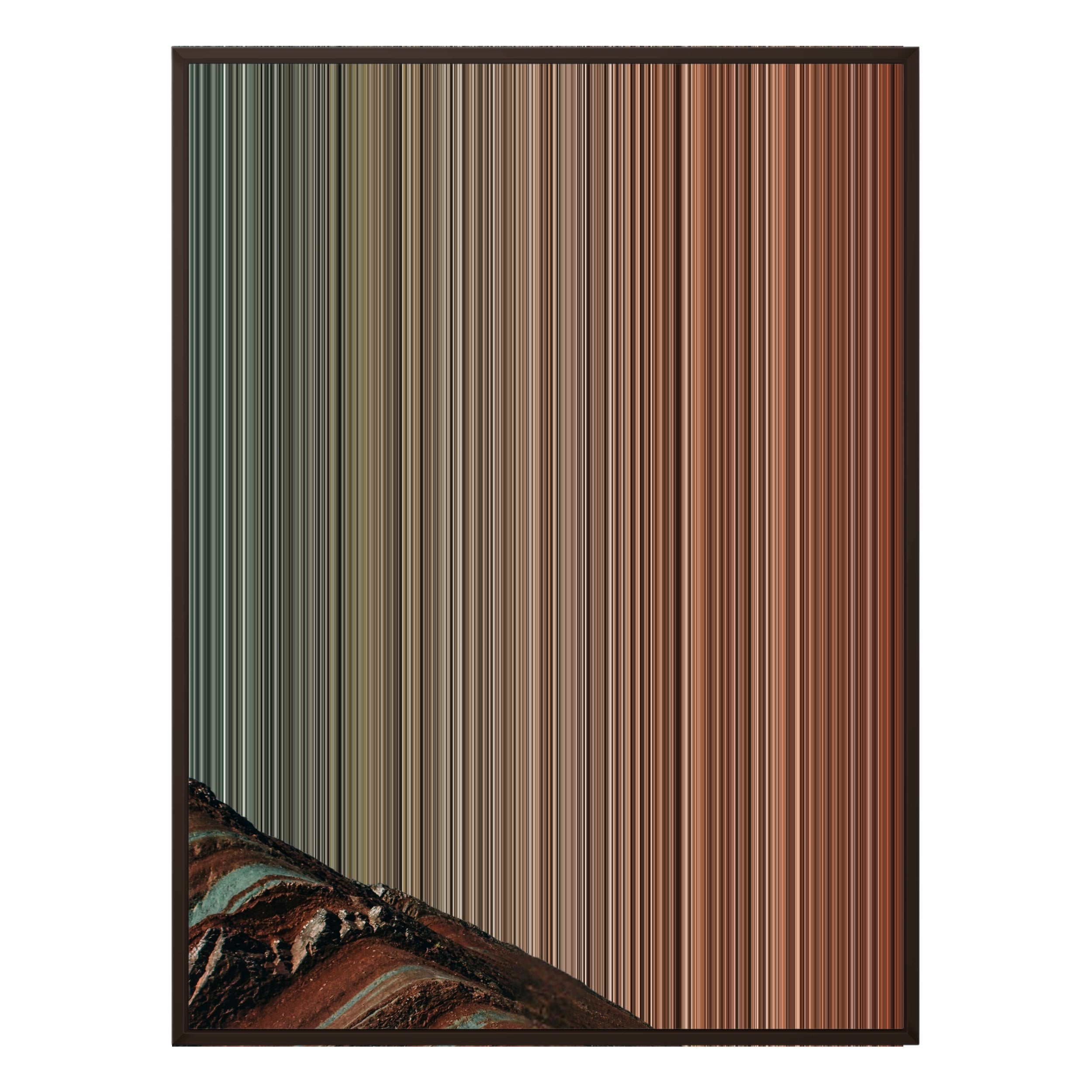 28×30" Metallic Float Frame Canvas - Brown Frame variant
