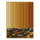 28×30" Metallic Float Frame Canvas - Gold Frame variant