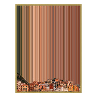 28×30" Metallic Float Frame Canvas - Gold Frame variant