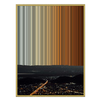 28×30" Metallic Float Frame Canvas - Gold Frame variant