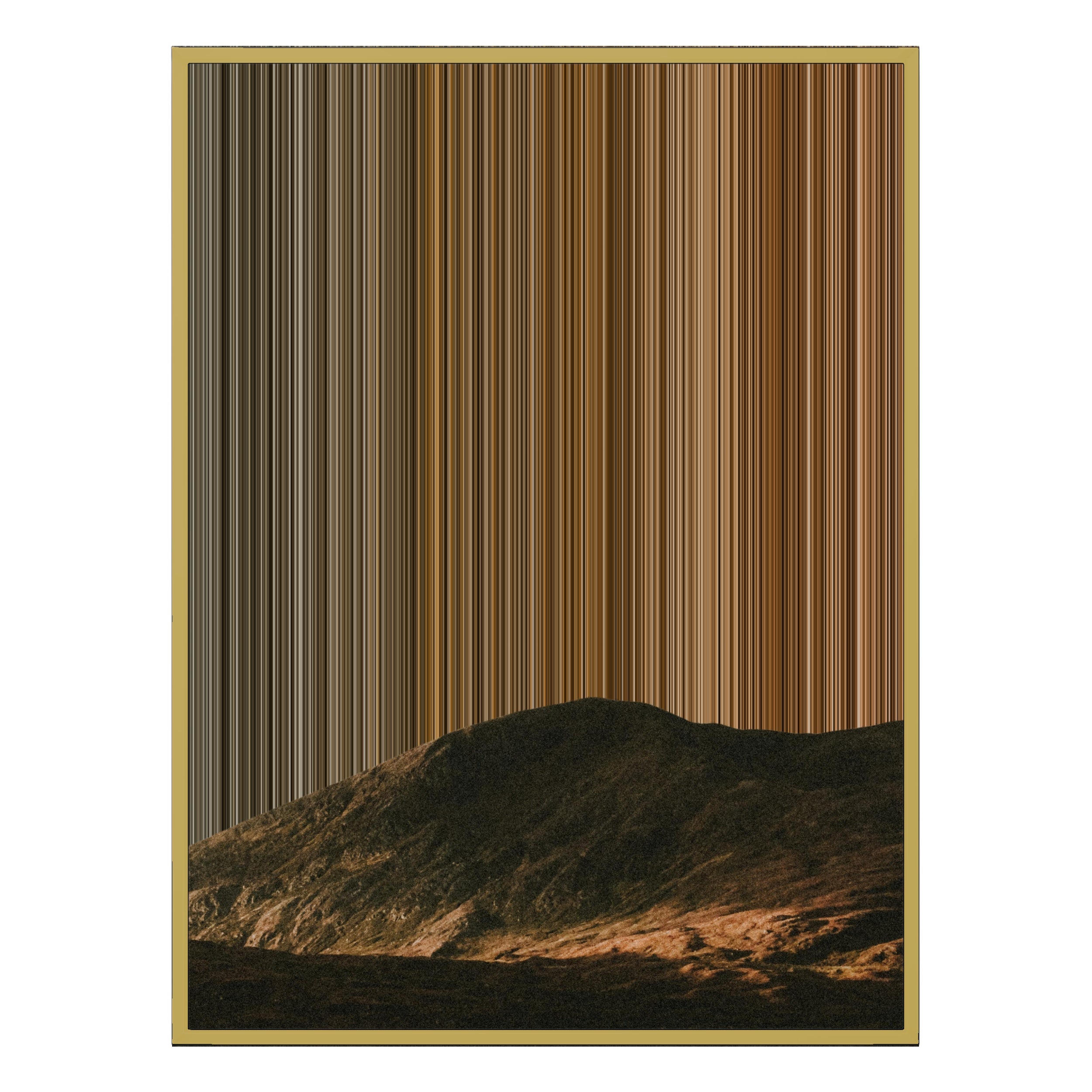 28×30" Metallic Float Frame Canvas - Gold Frame variant