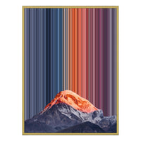 28×30" Metallic Float Frame Canvas - Gold Frame variant