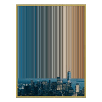 28×30" Metallic Float Frame Canvas - Gold Frame variant