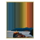 28×30" Metallic Float Frame Canvas - Gold Frame variant