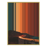 28×30" Metallic Float Frame Canvas - Gold Frame variant