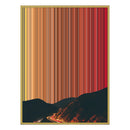 28×30" Metallic Float Frame Canvas - Gold Frame variant