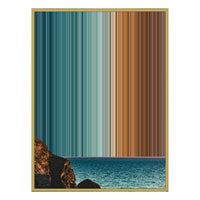 28×30" Metallic Float Frame Canvas - Gold Frame variant