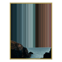 28×30" Metallic Float Frame Canvas - Gold Frame variant