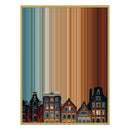 28×30" Metallic Float Frame Canvas - Gold Frame variant