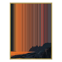 28×30" Metallic Float Frame Canvas - Gold Frame variant