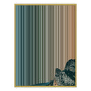 28×30" Metallic Float Frame Canvas - Gold Frame variant