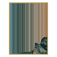 28×30" Metallic Float Frame Canvas - Gold Frame variant