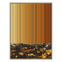 28×30" Metallic Float Frame Canvas - Natural Frame variant