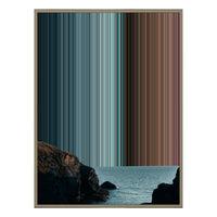 28×30" Metallic Float Frame Canvas - Natural Frame variant