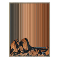 28×30" Metallic Float Frame Canvas - Natural Frame variant