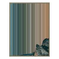 28×30" Metallic Float Frame Canvas - Natural Frame variant