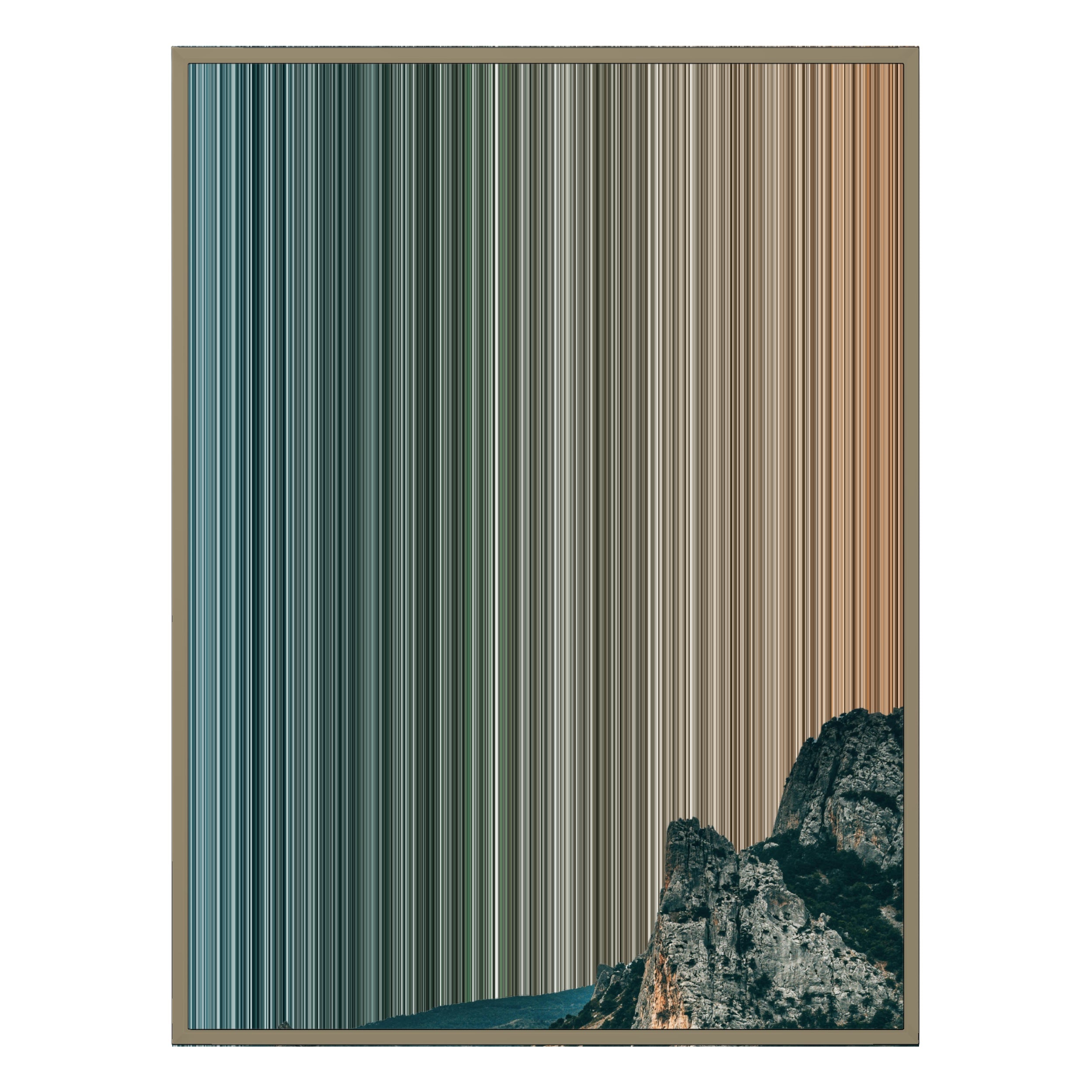 28×30" Metallic Float Frame Canvas - Natural Frame variant