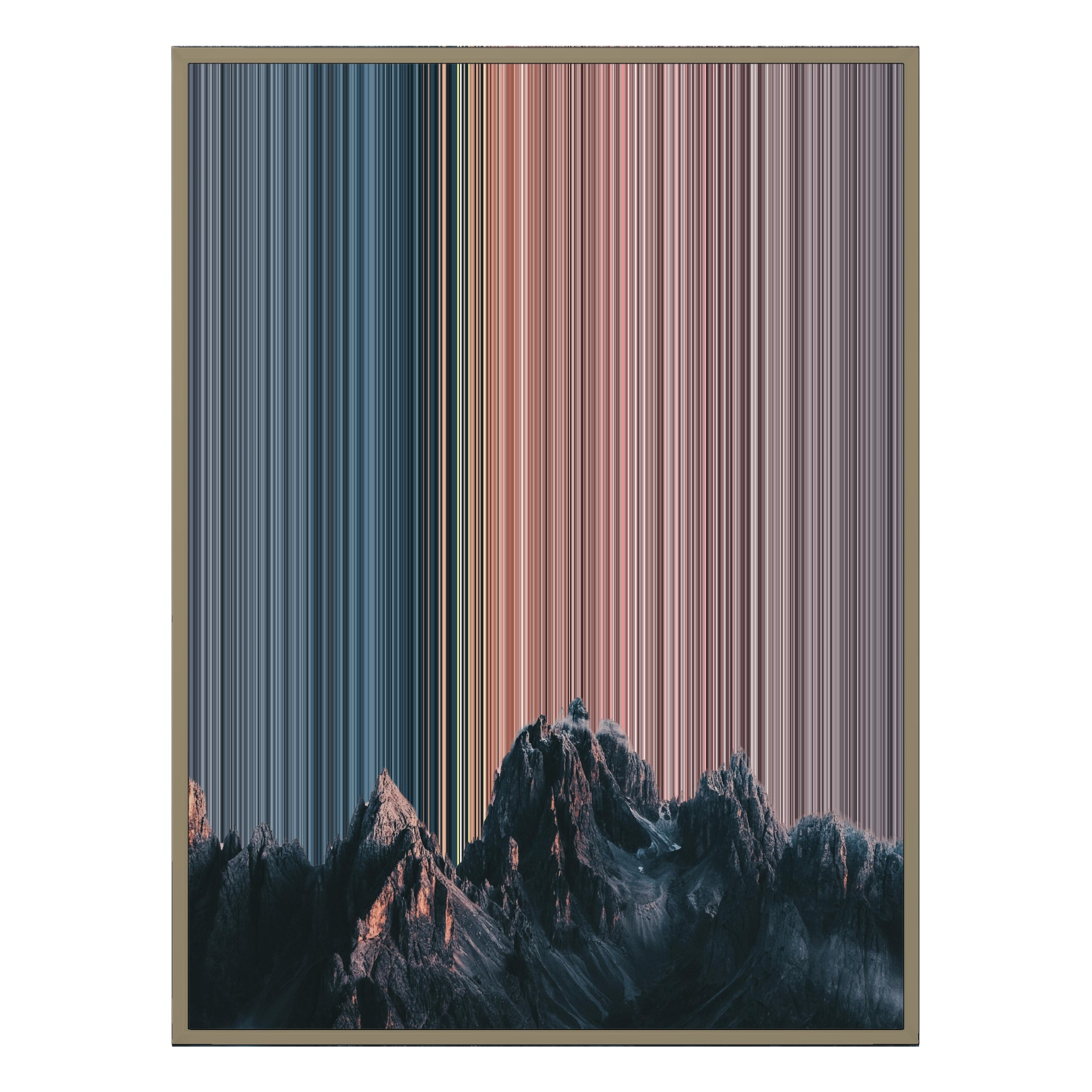 28×30" Metallic Float Frame Canvas - Natural Frame variant