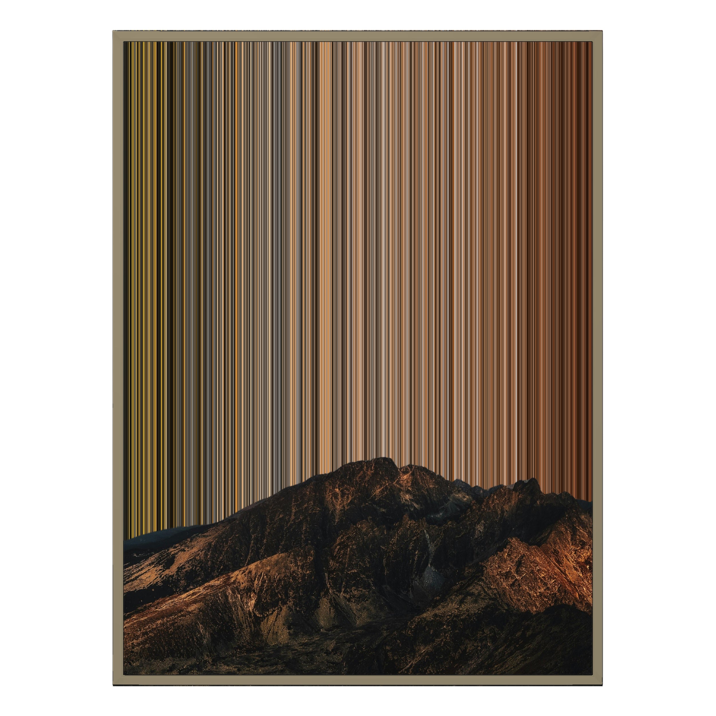28×30" Metallic Float Frame Canvas - Natural Frame variant