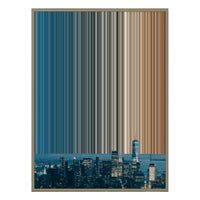 28×30" Metallic Float Frame Canvas - Natural Frame variant