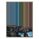 28×30" Metallic Float Frame Canvas - Natural Frame variant