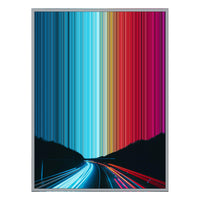 28×30" Metallic Float Frame Canvas - Silver Frame variant