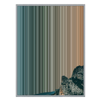 28×30" Metallic Float Frame Canvas - Silver Frame variant