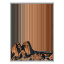 28×30" Metallic Float Frame Canvas - Silver Frame variant