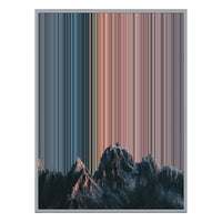 28×30" Metallic Float Frame Canvas - Silver Frame variant