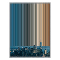 28×30" Metallic Float Frame Canvas - Silver Frame variant