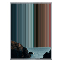 28×30" Metallic Float Frame Canvas - Silver Frame variant