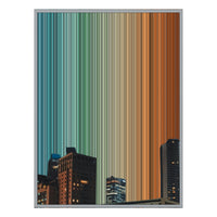 28×30" Metallic Float Frame Canvas - Silver Frame variant