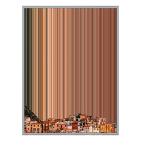 28×30" Metallic Float Frame Canvas - Silver Frame variant