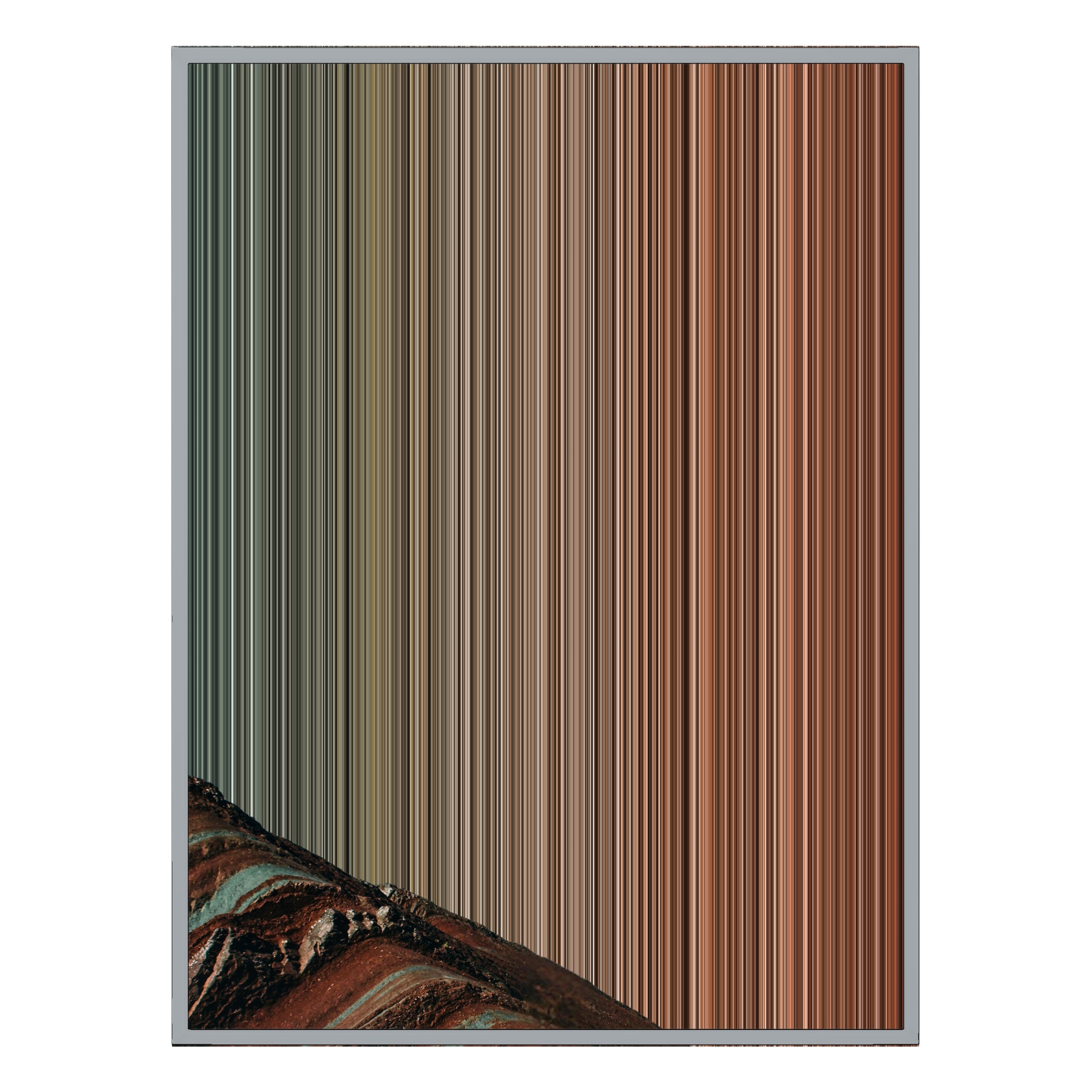 28×30" Metallic Float Frame Canvas - Silver Frame variant