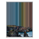 28×30" Metallic Float Frame Canvas - Silver Frame variant