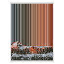 28×30" Metallic Float Frame Canvas - White Frame variant