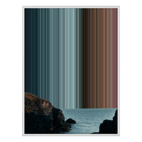 28×30" Metallic Float Frame Canvas - White Frame variant