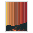 28×30" Metallic Float Frame Canvas - White Frame variant