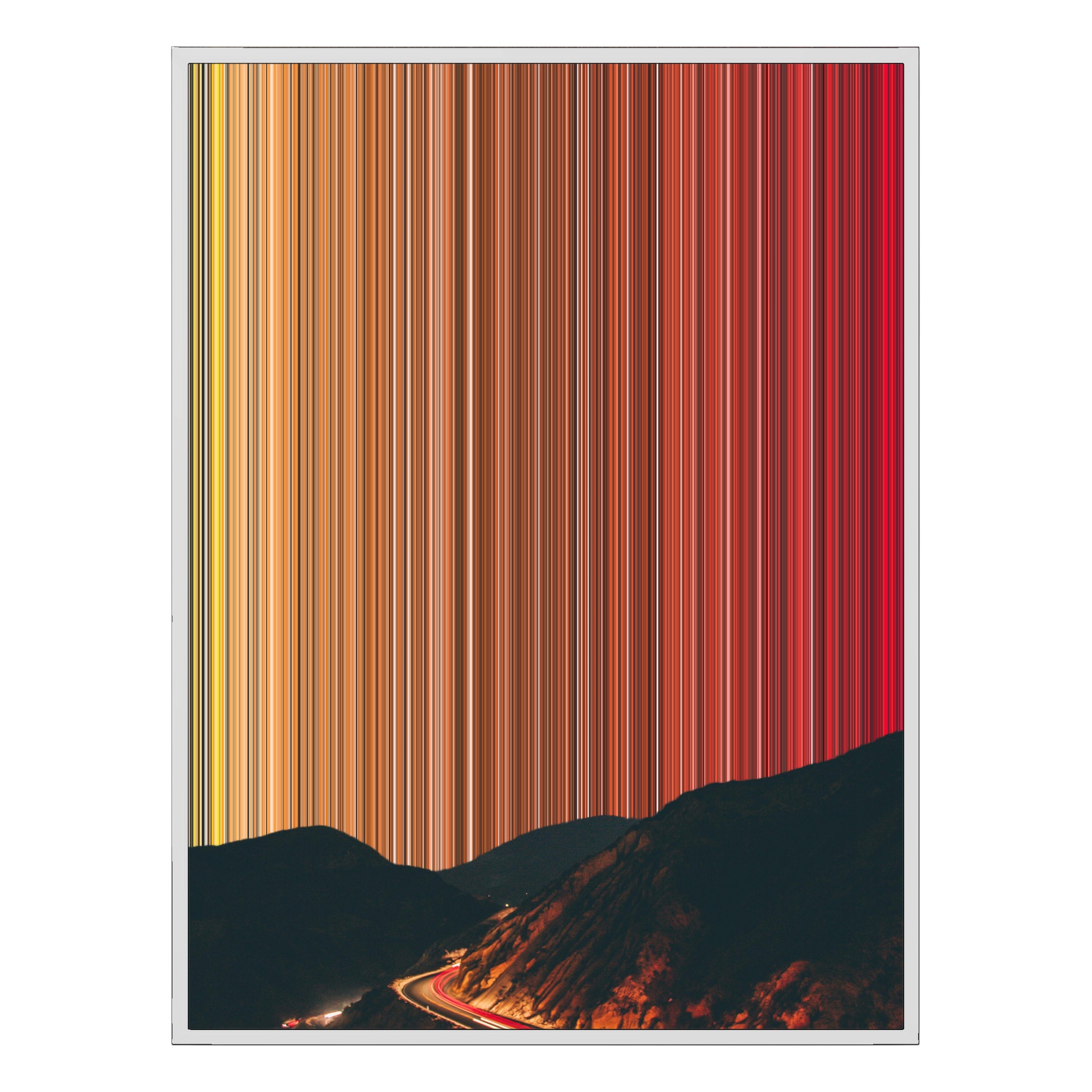 28×30" Metallic Float Frame Canvas - White Frame variant