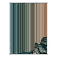 28×30" Metallic Float Frame Canvas - White Frame variant