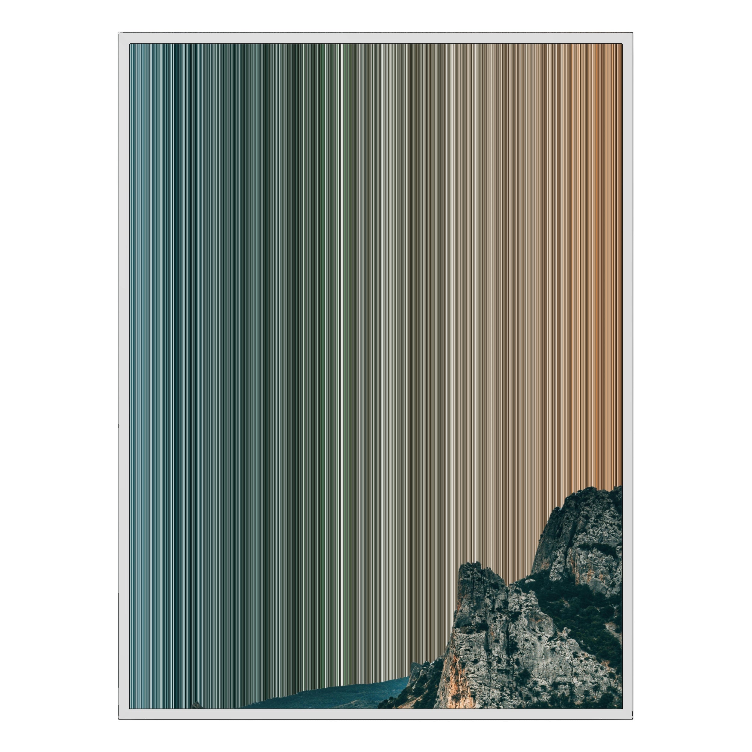 28×30" Metallic Float Frame Canvas - White Frame variant