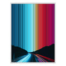 28×30" Metallic Float Frame Canvas - White Frame variant