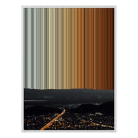 28×30" Metallic Float Frame Canvas - White Frame variant