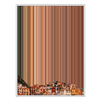 28×30" Metallic Float Frame Canvas - White Frame variant