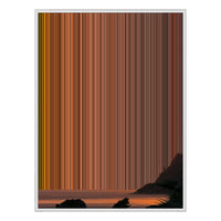 28×30" Metallic Float Frame Canvas - White Frame variant