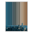 28×30" Metallic Float Frame Canvas - White Frame variant