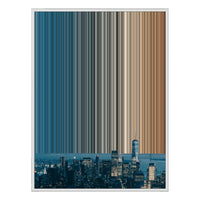 28×30" Metallic Float Frame Canvas - White Frame variant