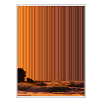 28×30" Metallic Float Frame Canvas - White Frame variant